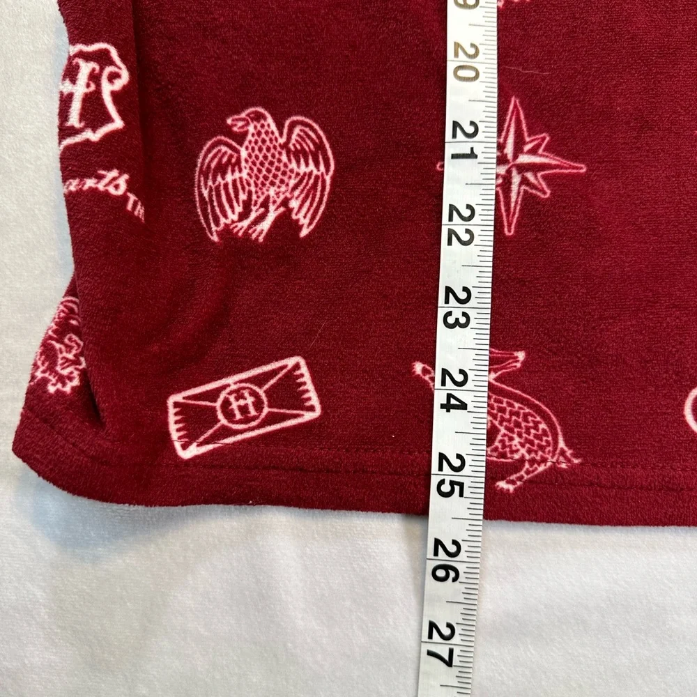 Harry Potter Hogwarts Sleepwear Top Red White All‎ Over Print XL LZ42901SC